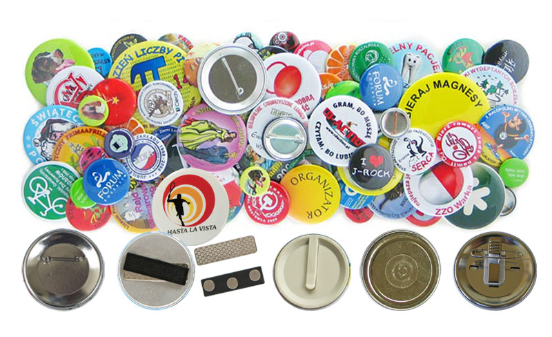 Przypinki badziki buttony znaczki okragłe 25 32 37 44 56 75 100 mm producent